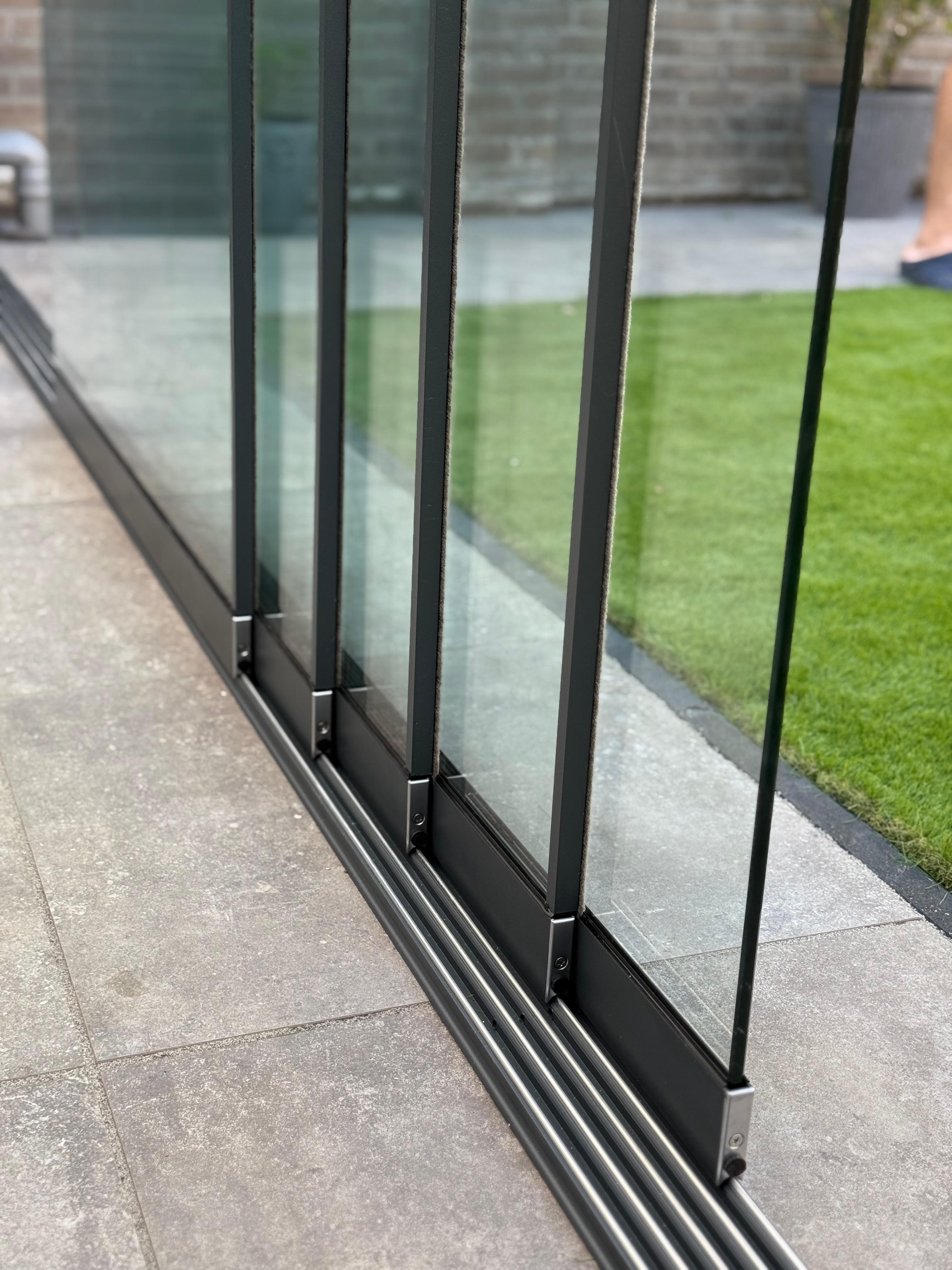 Glazen Schuifwanden - Alleen wanden, zonder dak